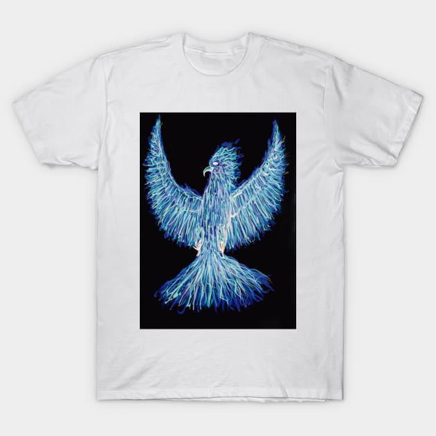 Blue Phoenix T-Shirt by LukeMargetts